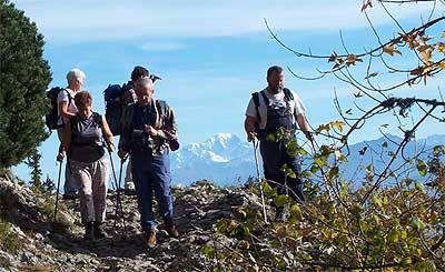 Le Mont Blanc en toile de fond