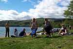 Jeux de plage au Lac de Laouzas